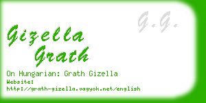 gizella grath business card